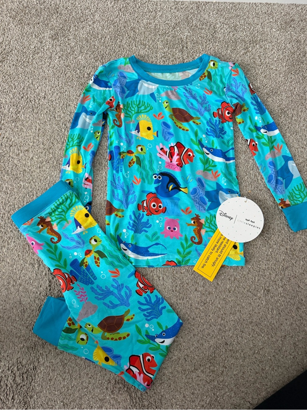 NWT - Disney x Little Sleepies Finding Nemo Two-Piece PJs
